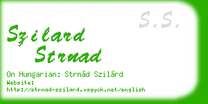 szilard strnad business card